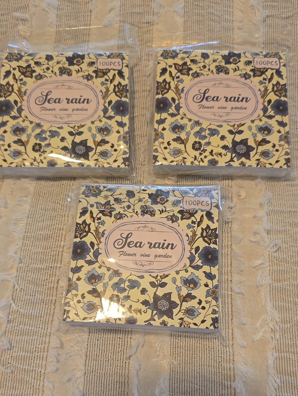 Sea Rain Floral Note Pads